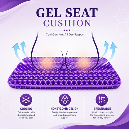 Ergonomic Silicone Seat Cushion