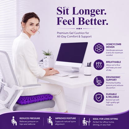 Ergonomic Silicone Seat Cushion
