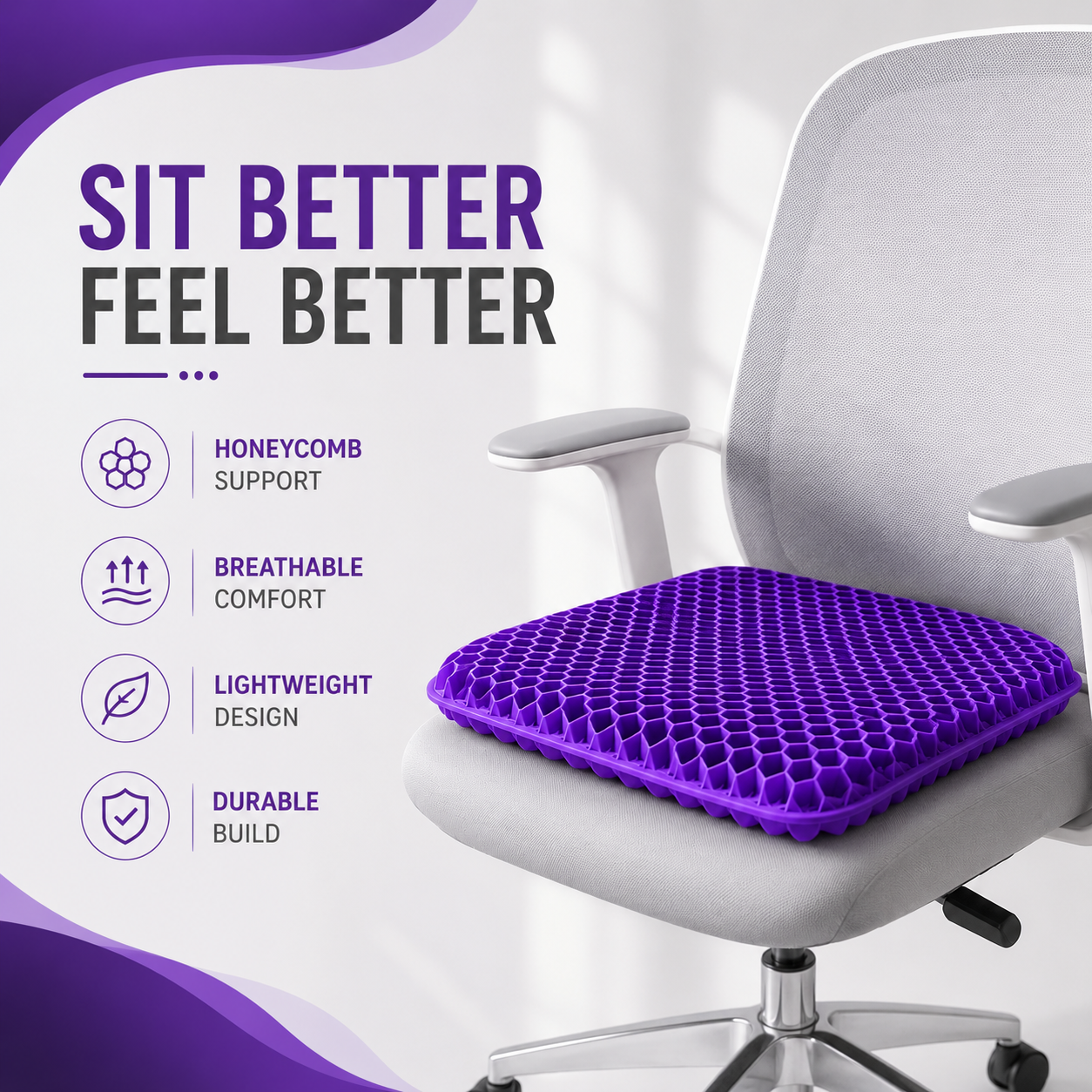 Ergonomic Silicone Seat Cushion