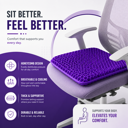 Ergonomic Silicone Seat Cushion