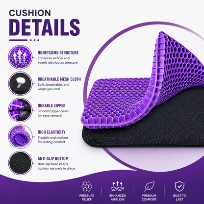 Ergonomic Silicone Seat Cushion