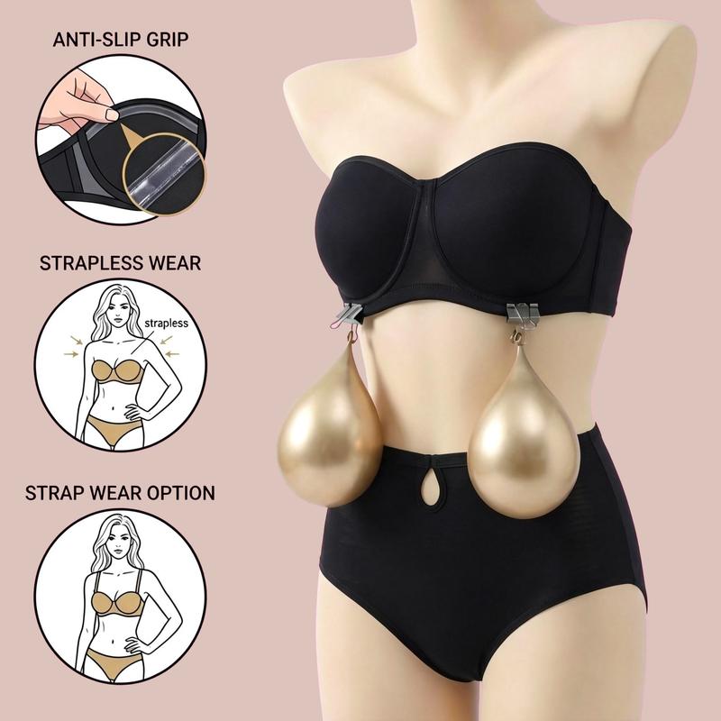 Convertible Unlined Bandeau Bra Lift
